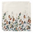thumbnail image 1 of Teal Brown Botanical Cloth Napkins Washable Set of 2, Pastoral Fall Leaf Reusable Dinner Table Napkins Cloth Bulk for Weddings Kitchen Restaurants Hotel Events Parties 20 x 20 Inch, 1 of 9