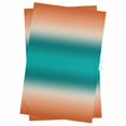 thumbnail image 1 of Teal Burnt Orange Ombre Kitchen Towels Set of 2, Water Absorbent Dish Towel, Modern Gradient Abstract Art Decorative Hand Towels - Quick Drying Cloth for Cooking Baking, 18x28 Inch, 1 of 8