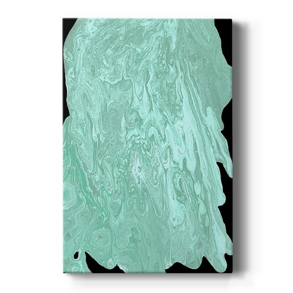 Teal Cascade II Premium Gallery Wrapped Canvas - Ready to Hang