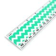 thumbnail image 1 of Teal Chevrons Pattern 12 Inch Standard and Metric Plastic Ruler, 1 of 3