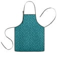 thumbnail image 1 of Teal Christmas Snowflake Pattern Kids Aprons for Girls and Boys,Adjustable Neck Strap Toddler Aprons for Kids Cooking Baking, 1 of 7
