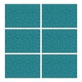 thumbnail image 1 of Teal Christmas Snowflake Pattern Summer Placemats Table Placemats Set Of 6-Linen Kitchen Washable Placemats Table Mats 11.8"x17.7" Non-Slip Heat Resistant, 1 of 5