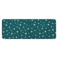 thumbnail image 1 of Teal Christmas Star Pattern Kitchen Rug Mat,Kitchen Runner Rugs Non Skid Washable,Decorative Kitchen Floor Mats for Kitchen,Sink,Laundry,17"x47.2", 1 of 7
