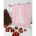 thumbnail image 1 of Teal Christmas Tree Shower Curtain, Snowflake Xmas Tree Waterproof Polyester Fabric Winter Bathtub Curtain, Turquoise Balls Christmas Bathroom Decor Set with Hooks 72 x 72 Inches, 1 of 6