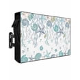thumbnail image 1 of Teal Coastal Outdoor TV Cover 30 to 32 inch Starfish Coral Shell Summer Ocean Beach Waterproof Dustproof TV Covers for Outside with Zipper Remote Control Pocket Flat Screen Protectors, 1 of 7
