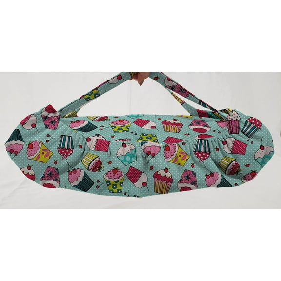 Teal Cupcake Casserole Baking Pan or Pie Plate Cozy and Carrier by Penny's Needful Things (Large Casserole Carrier)