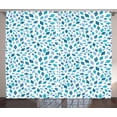 thumbnail image 1 of Ambesonne Teal Curtains 2 Panel Set, Abstract Mosaic Blue Tones, 108" x 108", Slate Blue Turquoise, 1 of 3