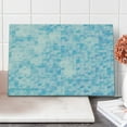 thumbnail image 1 of Teal Cutting Board, Glisten Fish Scale with Gradients and Hotspots Sun Rays Cheerful Art Print, Decorative Tempered Glass Cutting and Serving Board, Large Size, Blue Purple White, by Ambesonne, 1 of 1