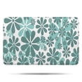thumbnail image 1 of Teal Daisy Flower Pattern Bathroom Rugs Mat,Non Slip Microfiber Bathroom Rug,Rubber Backing,Soft Bathroom Mats for Bathroom Floor,Tub and Shower,17x27in(43x68cm), 1 of 5