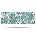 thumbnail image 1 of Teal Daisy Flower Pattern Bathroom Rugs Mat,Non Slip Microfiber Bathroom Rug,Rubber Backing,Soft Bathroom Mats for Bathroom Floor,Tub and Shower,47x17in(120x43cm), 1 of 5