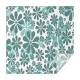 thumbnail image 1 of Teal Daisy Flower Pattern Square Tablecloth,Waterproof Square Table Cover,Wipeable Spillproof Washable Table Cover for Home Kitchen Party Decor 52"x52"(132x132cm), 1 of 6