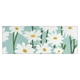 thumbnail image 1 of Teal Daisy Flower White Blooms Pattern Kitchen Rug Mat,Kitchen Runner Rugs Non Skid Washable,Decorative Kitchen Floor Mats for Kitchen,Sink,Laundry,17"X47", 1 of 5