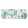 thumbnail image 1 of Teal Daisy Flower White Blooms Pattern Kitchen Rug Mat,Kitchen Runner Rugs Non Skid Washable,Decorative Kitchen Floor Mats for Kitchen,Sink,Laundry,17"x47.2", 1 of 7