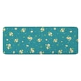 thumbnail image 1 of Teal Daisy Flower Yellow Blooms Pattern Kitchen Rug Mat,Kitchen Runner Rugs Non Skid Washable,Decorative Kitchen Floor Mats for Kitchen,Sink,Laundry,17"x47.2", 1 of 7