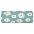 thumbnail image 1 of Teal Daisy Flower Yellow Centers Pattern Kitchen Rug Mat,Kitchen Runner Rugs Non Skid Washable,Decorative Kitchen Floor Mats for Kitchen,Sink,Laundry,17"x47.2", 1 of 7