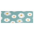 thumbnail image 1 of Teal Daisy Flower Yellow Centers Pattern Kitchen Rug Mat,Kitchen Runner Rugs Non Skid Washable,Decorative Kitchen Floor Mats for Kitchen,Sink,Laundry,17"X47", 1 of 5