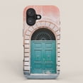 Teal Double Door with Pink Stone Arch Tough Case for Apple iPhone ...