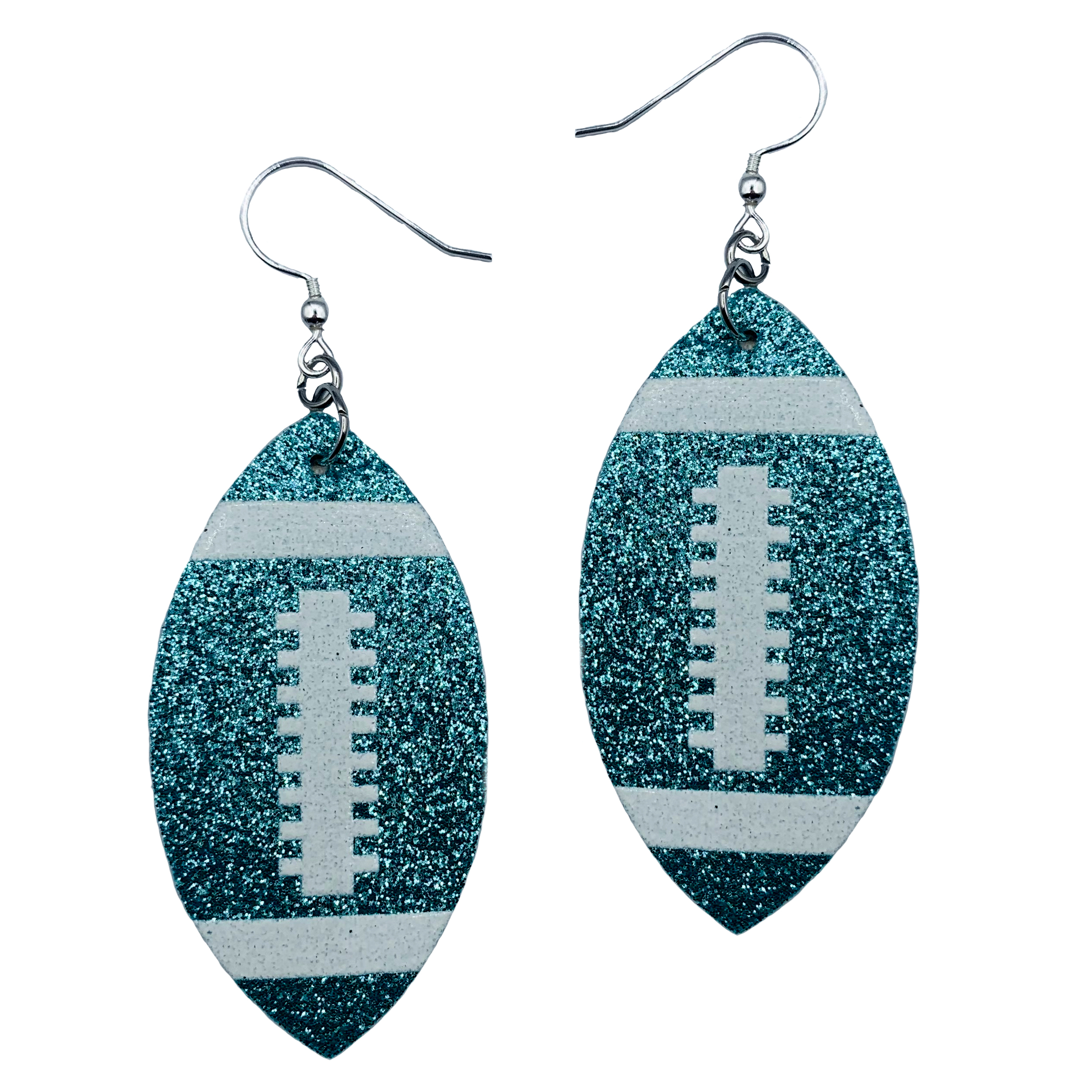 Mall of Style Teal Earrings Women Teal Jewelry Football Stuff