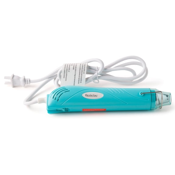 Recollections Teal Embossing Heat Tool - Craft Heat Gun with Retractable Stand & Safety Shield, Ideal for Embossing, Drying & Shrink Wrapping, 6 Pack