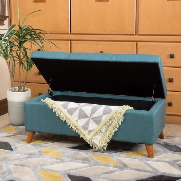 Teal Fabric With Storage Function - Organize Your Home In Decorative And Functional