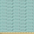 thumbnail image 1 of Ambesonne Teal Fabric by the Yard Upholstery, Vintage Arrows Colorful, 2 Yards, Turquoise Grey White, 1 of 4
