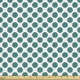 thumbnail image 1 of Ambesonne Teal Fabric by the Yard Upholstery, Design Vibrant, 2 Yards, Teal White, 1 of 4
