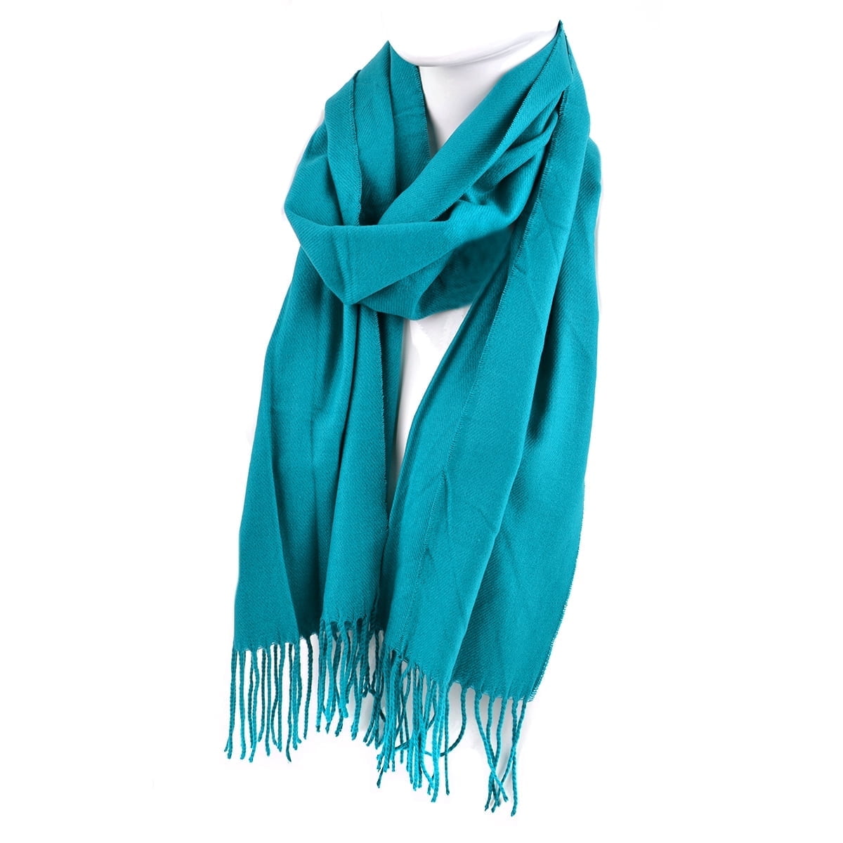 Turquoise Fall/Winter Scarf for Men & Women-Solid Color