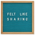 thumbnail image 1 of Teal Felt Letter Board Set with Letters (10”x10”) by Felt Like Sharing, 1 of 7