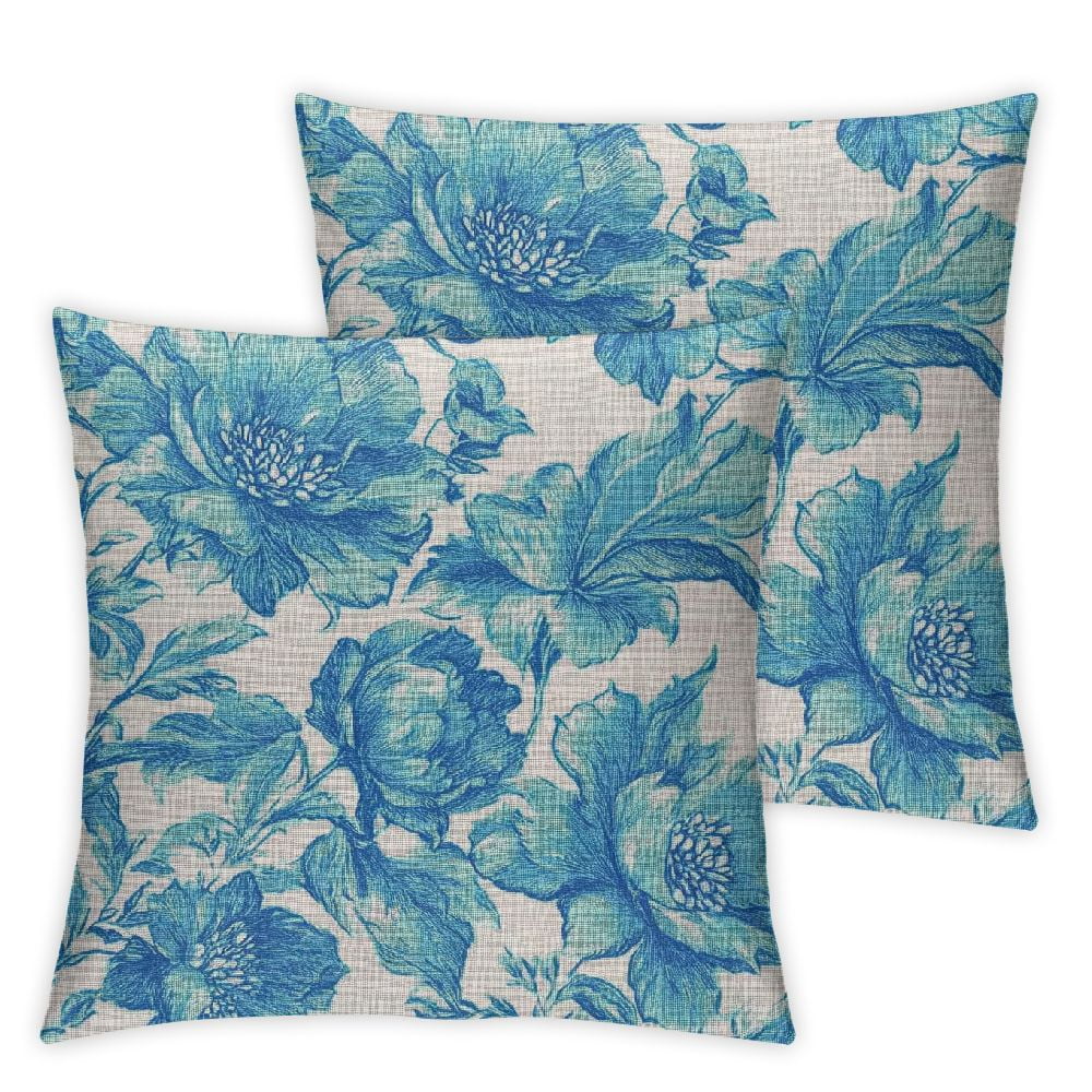 Tyrot Boho Floral Pillow Covers Set Of 2 – Farmhouse Botanical Decorative Throw Pillow Covers - View #8
