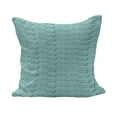 thumbnail image 1 of Teal Fluffy Throw Pillow Cushion Cover, Cultural Symmetrical Design Themed Pattern, Decorative Square Accent Pillow Case, 40" x 40", Turquoise Grey White, by Ambesonne, 1 of 5