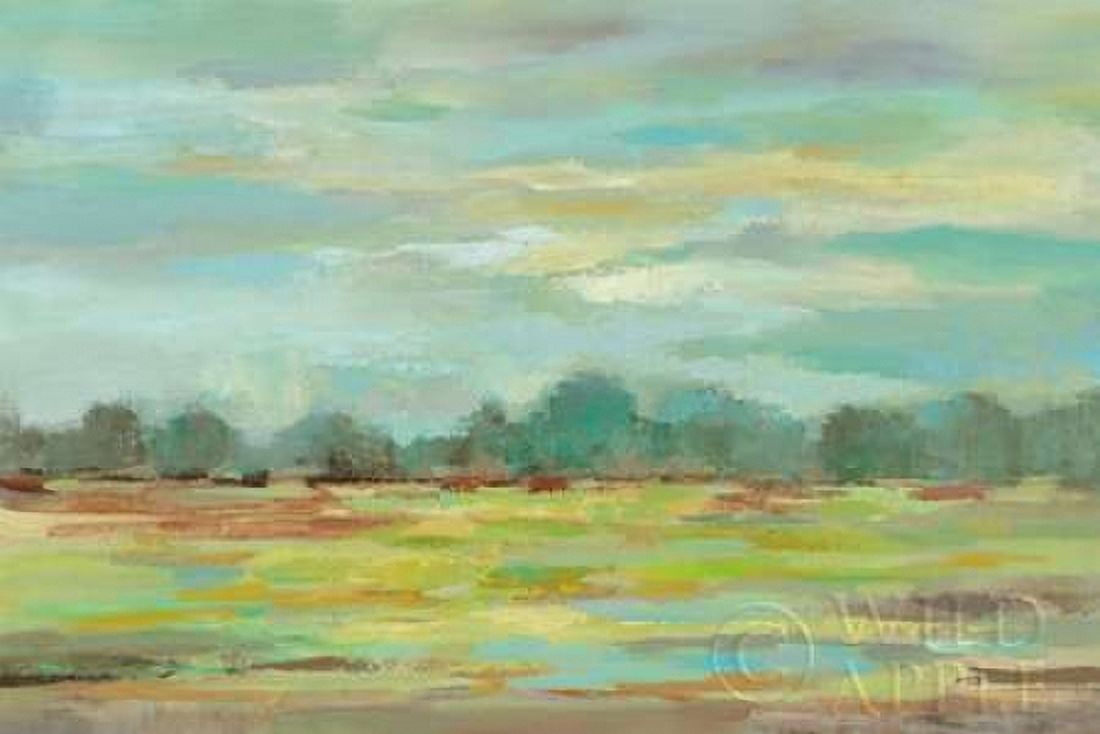 Teal Forest Crop Canvas Art - Silvia Vassileva (12 x 18)