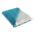 thumbnail image 1 of Teal Four Square Blanket Throw, 1 of 1