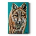 thumbnail image 1 of Teal Fox Premium Gallery Wrapped Canvas - Ready to Hang, 1 of 9