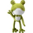 thumbnail image 1 of Teal Frog Plush Stuffed Toy - Cute Frog Plush Pillow, Kawaii Frog Hugging Plushie Pillow Toy Gift for Kids, 1 of 8