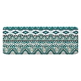 thumbnail image 1 of Teal Geometric Boho Pattern Kitchen Rug Mat,Kitchen Runner Rugs Non Skid Washable,Decorative Kitchen Floor Mats for Kitchen,Sink,Laundry,17"x47.2", 1 of 7