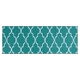 thumbnail image 1 of Teal Geometric Quatrefoil Pattern Kitchen Rug Mat,Kitchen Runner Rugs Non Skid Washable,Decorative Kitchen Floor Mats for Kitchen,Sink,Laundry,17"X47", 1 of 5