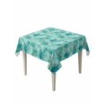 thumbnail image 1 of Teal Geometric Table Cloth, Modern Morocco Abstract Art Waterproof Tablecloth for Square Tables, Reusable Washable Fabric Table Cover for Restaurant Kitchen Dining Tables 60"x60", 1 of 6