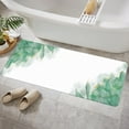 thumbnail image 1 of Teal and Gold Marble Bath Mat for Bathroom, Modern Abstract Light Green Aqua White Floor Rugs Mats Non Slip Cute Ombre Bathroom Decor Accessories 16X48 Inches Kitchen Bedroom Indoor, 1 of 7