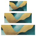 thumbnail image 1 of Teal and Gold Marble Fluid Art Pattern Kitchen Rugs Sets Of 3,Kitchen Runner Rugs Non Skid Washable,Decorative Kitchen Floor Mats for Kitchen,Sink,Laundry,17"x30"+ 17"x47" + 17"x59", 1 of 6