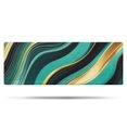 thumbnail image 1 of Teal Gold Marble Pattern Bathroom Rugs Mat,Non Slip Microfiber Bathroom Rug,Rubber Backing,Soft Bathroom Mats for Bathroom Floor,Tub and Shower,47x17in(120x43cm), 1 of 4