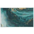 thumbnail image 1 of Teal Gold Marble Pattern Door Rugs,Washable Non Slip Door Mats Indoor,Decorative Door Mats,Entry Mat Indoor for Entrance,Bedroom,Kitchen,Bathroom,17"x30", 1 of 6