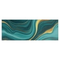 thumbnail image 1 of Teal Gold Marble Pattern Kitchen Rug Mat,Kitchen Runner Rugs Non Skid Washable,Decorative Kitchen Floor Mats for Kitchen,Sink,Laundry,17"X47", 1 of 5