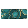 thumbnail image 1 of Teal Gold Marble Pattern Kitchen Rug Mat,Kitchen Runner Rugs Non Skid Washable,Decorative Kitchen Floor Mats for Kitchen,Sink,Laundry,17"x47.2", 1 of 7