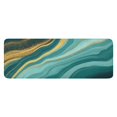thumbnail image 1 of Teal Gold Marble Pattern Kitchen Rug Mat,Kitchen Runner Rugs Non Skid Washable,Decorative Kitchen Floor Mats for Kitchen,Sink,Laundry,17"x47.2", 1 of 7