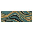 thumbnail image 1 of Teal Gold Marble Pattern Kitchen Rug Mat,Kitchen Runner Rugs Non Skid Washable,Decorative Kitchen Floor Mats for Kitchen,Sink,Laundry,17"x47.2", 1 of 7