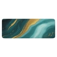 thumbnail image 1 of Teal Gold Marble Pattern Kitchen Rug Mat,Kitchen Runner Rugs Non Skid Washable,Decorative Kitchen Floor Mats for Kitchen,Sink,Laundry,17"x47.2", 1 of 7