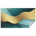 thumbnail image 1 of Teal Gold Marble Pattern Rectangle Tablecloth 60"x102",Waterproof Polyester Rectangle Table Cloth, Wipeable Spillproof Polyester Tablecloth for Dining, Camping, Indoor and Outdoor, 1 of 6