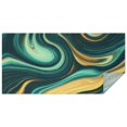 thumbnail image 1 of Teal Gold Marble Pattern Rectangle Tablecloth 60"x120",Waterproof Polyester Rectangle Table Cloth, Wipeable Spillproof Polyester Tablecloth for Dining, Camping, Indoor and Outdoor, 1 of 6
