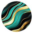 thumbnail image 1 of Teal Gold Marble Pattern Round Fitted Tablecloth with Elastic Edge,Dining Table Cover Waterproof,Outdoor Round Tablecloth for Camping,Dining,Indoor and Outdoor, 1 of 7