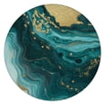 thumbnail image 1 of Teal Gold Marble Pattern Round Fitted Tablecloth with Elastic Edge,Dining Table Cover Waterproof,Outdoor Round Tablecloth for Camping,Dining,Indoor and Outdoor, 1 of 7